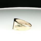Onyx Signet Ring in Yellow Gold