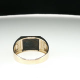 Onyx Signet Ring in Yellow Gold