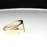 Onyx Signet Ring in Yellow Gold