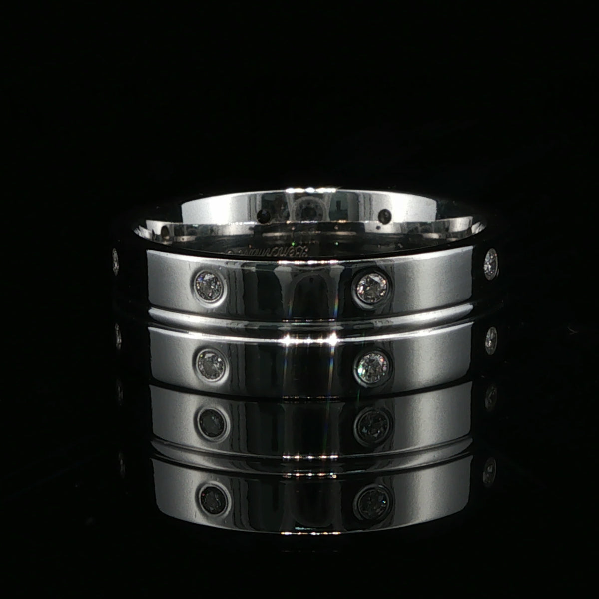 White Gold Diamond Band Ring