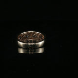 Yellow Gold Multi-Row Diamond Band Ring