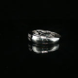 Double Row Diamond Band Ring in White Gold