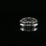 Double Row Diamond Band Ring in White Gold