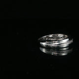 White Gold Diamond Milgrain Wedding Band