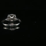 Princess Cut Double Halo Diamond Engagement Ring White Gold