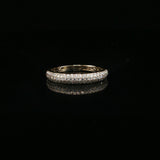 Diamond Pave Band Ring in White Gold
