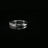 White Gold Diamond Eternity Ring with Milgrain Detail