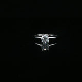 Classic Diamond Solitaire Ring — White Gold