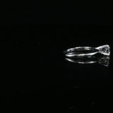 Classic Diamond Solitaire Ring — White Gold