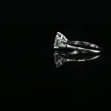 Pear-Shaped Diamond Engagement Ring in White Gold