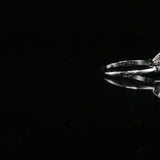 Pear-Shaped Diamond Engagement Ring in White Gold