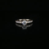 Diamond Engagement Ring in White Gold