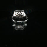White Gold Diamond Multi-Stone Cluster Ring