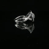 White Gold Diamond Multi-Stone Cluster Ring