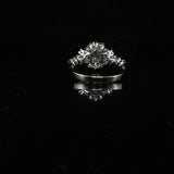Diamond Cluster Cocktail Ring in White Gold