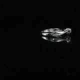 Diamond Heart Halo Engagement Ring in White Gold