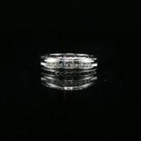White Gold Diamond Channel Set Wedding Band