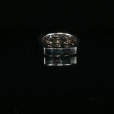 White Gold Multi-Row Diamond Band Ring