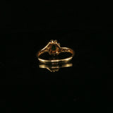 Yellow Gold Emerald Bypass Cocktail Ring