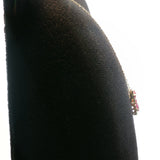 Yellow Gold Pear-Cut Ruby Chevron Chain Necklace