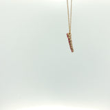 Yellow Gold Ruby Open Heart Pendant Necklace