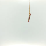 Yellow Gold Ruby Open Heart Pendant Necklace
