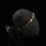 Diamond Square Cluster Tennis Bracelet in Yellow Gold