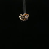 Yellow Gold Sunburst Quatrefoil Stud Earrings