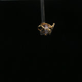 Yellow Gold Sunburst Quatrefoil Stud Earrings