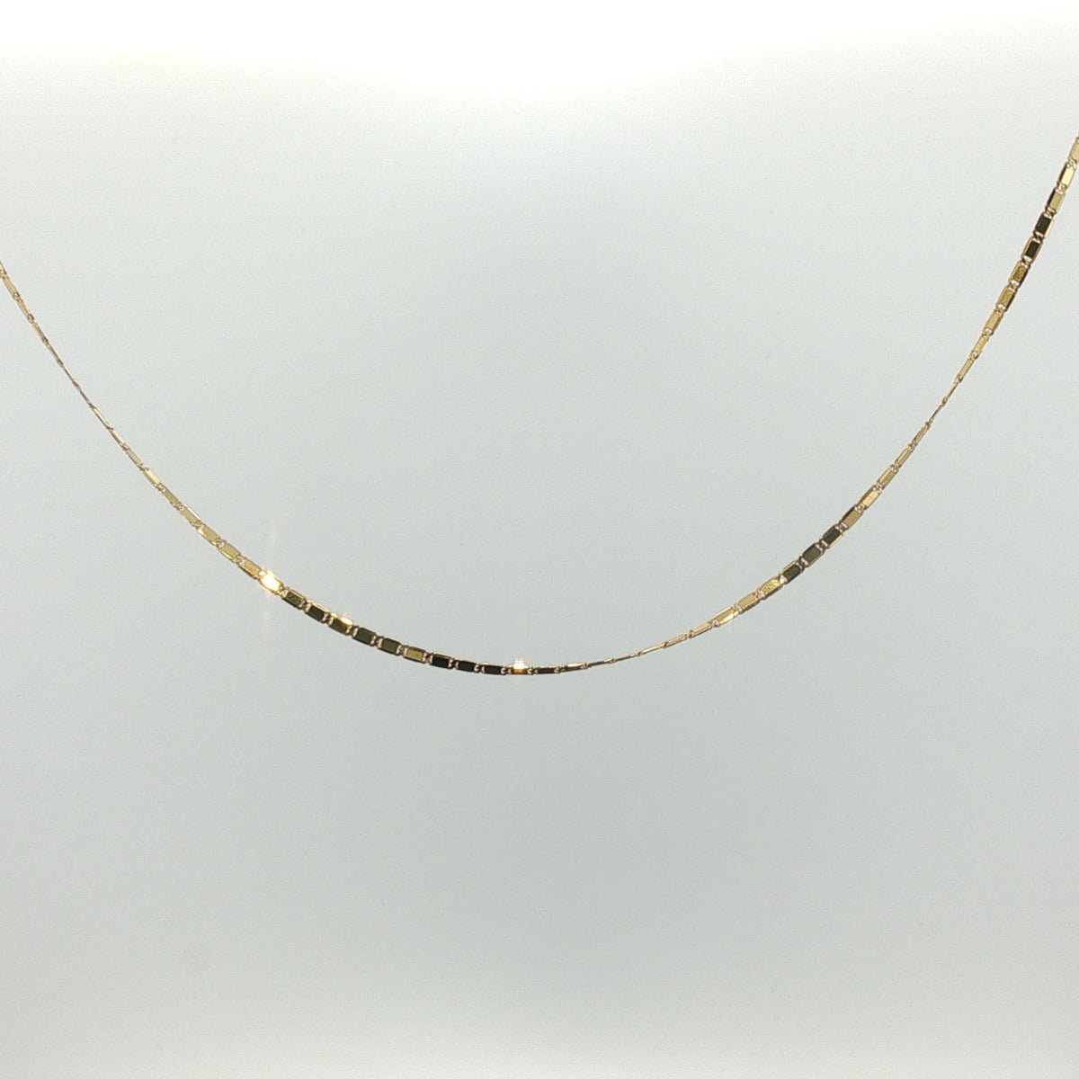 Delicate Fancy Link Chain Necklace — Yellow Gold
