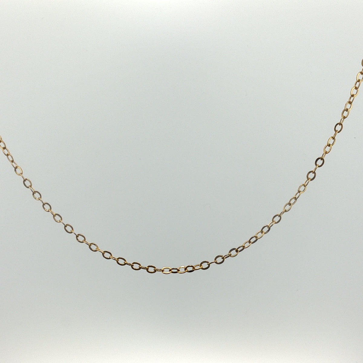 Delicate Yellow Gold Cable Chain Necklace