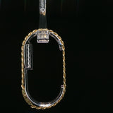 Diamond-Encrusted Yellow Gold Cuban Link Bracelet