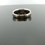 White Gold Diamond Three-Stone Band Ring