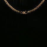 Sculptural Deep Blue Sapphire Pendant Necklace in Yellow Gold