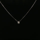 White Gold Diamond Solitaire Necklace