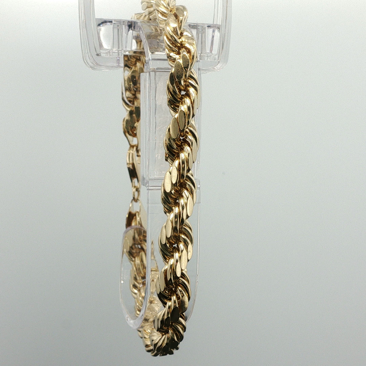 Classic Yellow Gold Rope Chain Bracelet