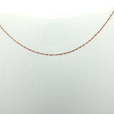 Minimalist Fine Rose Gold Chain Necklace