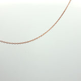 Delicate Rose Gold Cable Chain Necklace