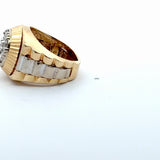 Yellow Gold Multistone Ring with Brilliant Cut Diamonds