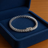 Classic Round Brilliant Diamond Tennis Bracelet in 14K White Gold