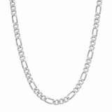 Sterling silver figaro chain hanging view