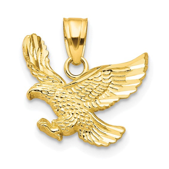 10K Yellow Gold Eagle Charm