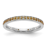 Sterling Silver Stackable Expressions Citrine Ring
