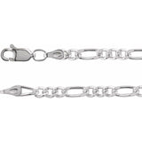 Sterling silver Figaro chain